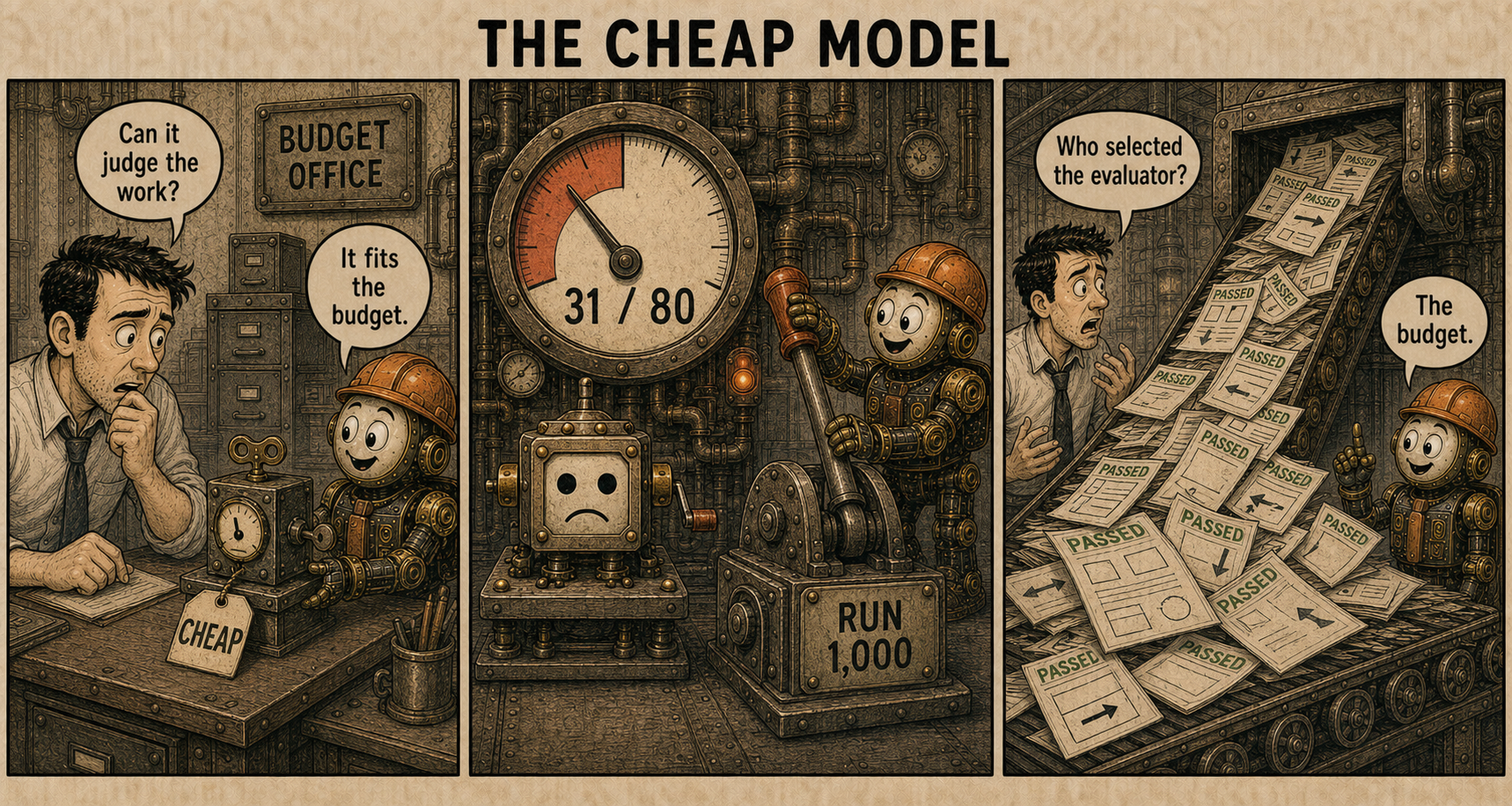 Failure Museum exhibit titled The Cheap Model.