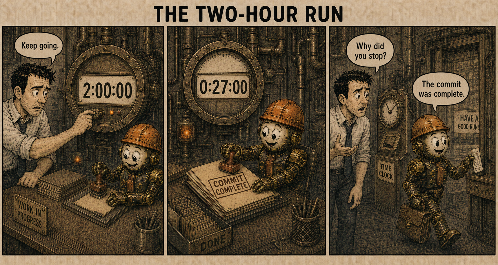 Failure Museum exhibit titled The Two-Hour Run.